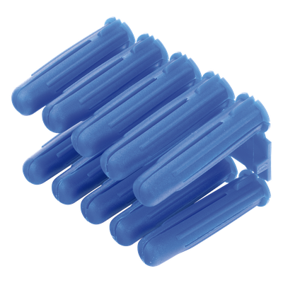 Taquete azul 3/8" para tornillo 12mm x 2" (100pzs) (1105-05100) 
