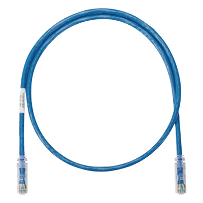 Cable de Parcheo UTP Categoría 5e, con Plug Modular en Cada Extremo - 0.3 Metros (1 Pie) - Azul