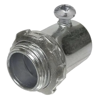 Conector de 3/4" (19 mm) para Pared Delgada con Tornillo.