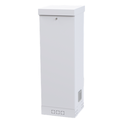 Gabinete para Piso, Capacidad, 31 Unidades de Rack, Doble puerta y Postes frontales e intermedios ajustables, Color Blanco, Se envía el Gabinete Armado.