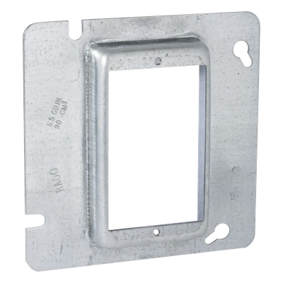 Sobretapa Cuadrada Galvanizada para Caja de 4 11-16" / Realce de 3/4".