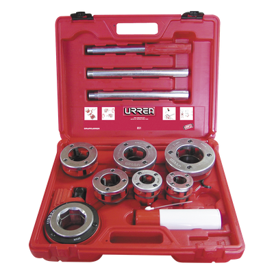 Juego de Tarraja de dados para tubo 1/2" - 2" NPT 9 piezas