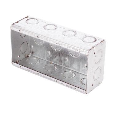 Caja Multigang de 4 Gangs,/ Profundidad de 2-1/2"/ 20 TKO (1/2"- 3/4").