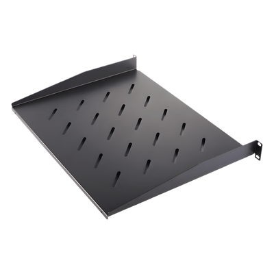 Charola para Soportar Equipos en Rack de 19" / Profundidad de 35 CM / Color Negro / 1 U Rack