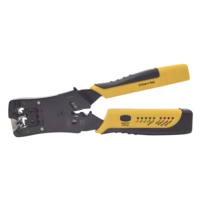Pinza 3 en 1: Pelacables/ Terminado/ Probador para UTP. Enchufe Modular de Prueba para RJ45/RJ11/RJ22.