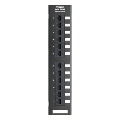 Panel de Parcheo de Impacto 110, Categoría 6, Montaje en Pared Usando Accesorio Wb89d, de 12 Puertos