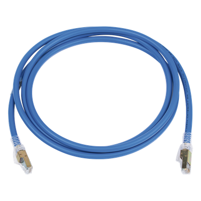 Patch Cord Z-MAX Cat6A UTP, CM/LS0H, 2.13 Metros (7 Pies), Color Azul