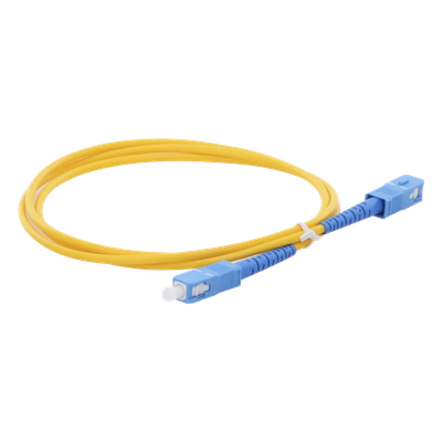 Jumper de Fibra Óptica Monomodo SC/UPC-SC/UPC Simplex de 1 Metro (3.28 Pies), 3mm
