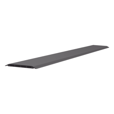 Canaleta de Piso de 4 Vías, Material PVC Rígido, 6 ft de largo, 176 mm de Ancho, Color Negro 