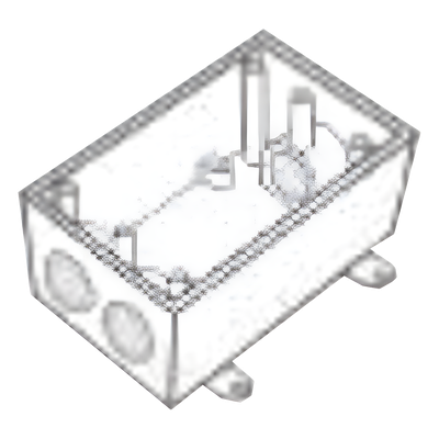 Caja Condulet FS de 1/2" ( 12.7mm) con tres bocas a prueba de intemperie.