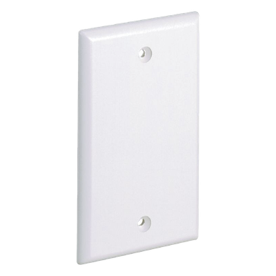 Placa de Pared Ciega Universal, Material ABS, Color Blanco