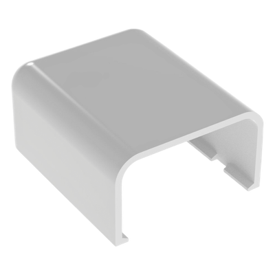 Tapa Final, para uso con canaleta LD10, material ABS, Color Blanco