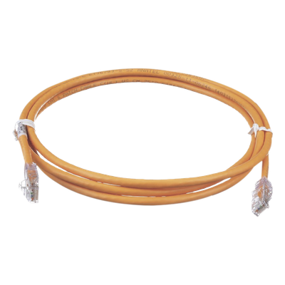 Cable de Parcheo TX6, UTP Cat6, 24 AWG, CM, Color Naranja, 2.13 Metros (7 Pies)