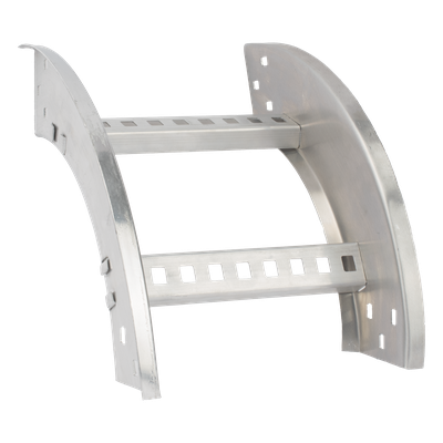 Curva Vertical Exterior de Aluminio de 90° Perfil Z / Peralte 3 1/4" / Ancho 12" / Radio 8" / Incluye Tornillería (CHVE90EZ314R8X12AK)