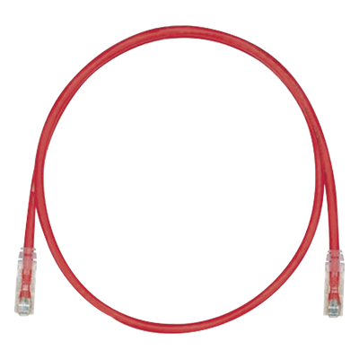 Cable de Parcheo TX6, UTP Cat6, 24 AWG, CM, Color Rojo, 2.13 Metros (7 Pies)