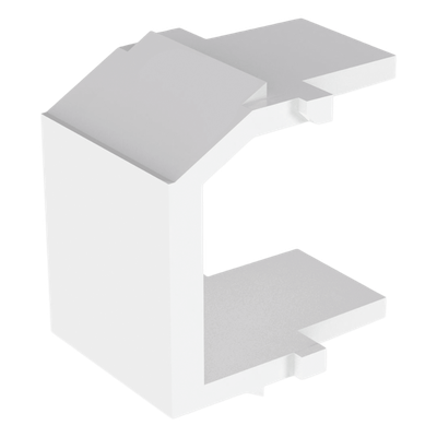 Módulo de Tapa Ciega (Inserto Ciego), Tipo Keystone, Color Blanco, 1 Pieza