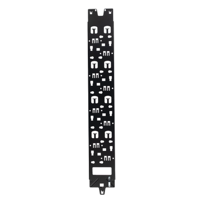 Panel Administrador de Cables Vertical para Gabinete FlexFusion™ de 42RU, Acepta Anillos en D, Anillos S1DR, S2DR y L; S1LR, S2LR, Color Negro