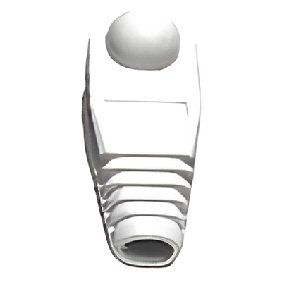 Bota Plástica para Protección de Plug RJ45, Color Blanco