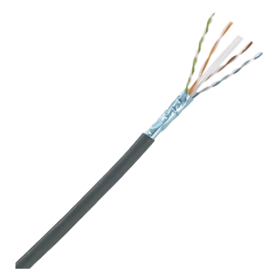 Bobina de Cable Planta Externa con Gel, de 4 Pares, Cat6A, UTP, Color Negro, 305 Metros (1000 Pies)