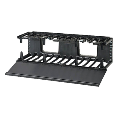 Organizador de Cables Horizontal NetManager, Sencillo (Solo Frontal), Para Rack de 19in, 3UR