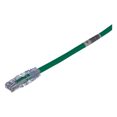 Cable de Parcheo TX6, UTP Cat6, 24 AWG, CM, Color Verde, 2.13 Metros (7 Pies)