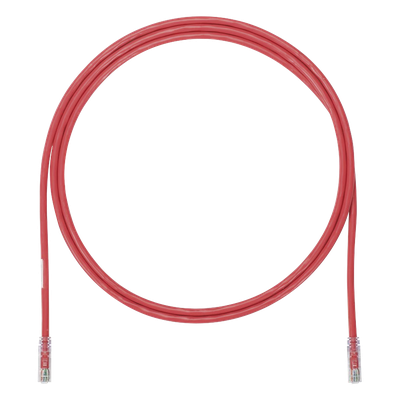Cable de Parcheo UTP, Cat6A, 24 AWG, CM, Color Rojo, 2.13 Metros (7 Pies)