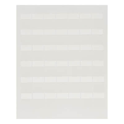 Paquete de Hojas con 2500 Etiquetas de Identificación Auto-Laminadas para Impresora Láser/Inyección de Tinta, para Cables de 4.1 a 8.1 mm de Diámetro (10 - 6 AWG), Color Blanco