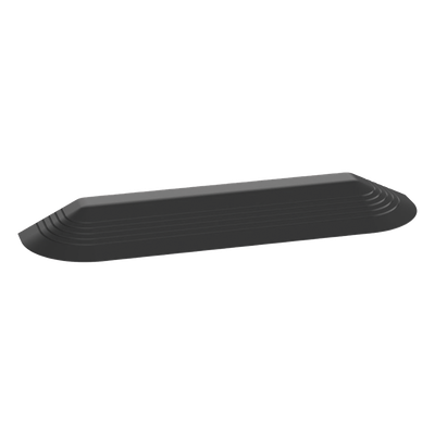 Tapa Final Para Canaleta de Piso AFR4BCBL6, Material PVC Rígido, Color Negro 