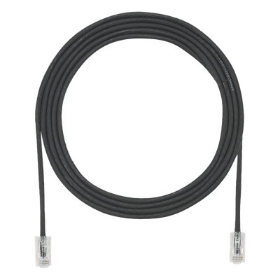 Cable de Parcheo UTP Cat6A, CM/LSZH, Diámetro Reducido (28AWG), Color Negro, 3.05 Metros (10 Pies)