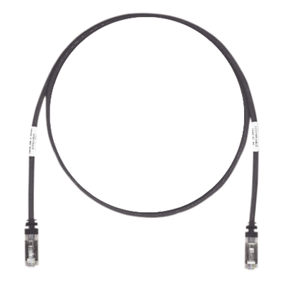 Patch Cord Cat6A, Blindado S/FTP, CM/LS0H, 3.05 Metros (10 Pies), Color Negro