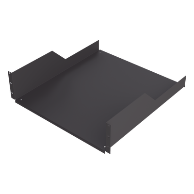 Charola para Soportar Equipos en Rack de 19 in, Profundidad de 50 cm, Color Negro, 3U