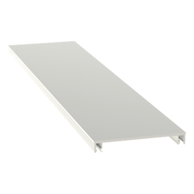 Cubierta para canaleta T-70, de PVC rígido, 70.1 x 9.1 x 1828.8 mm, Color Blanco
