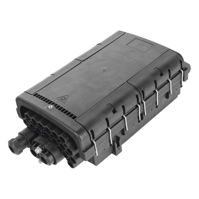Caja de Distribución de Fibra Óptica para 48 Empalmes con 16 Acopladores SC/APC, Enterrado Directo, IP68