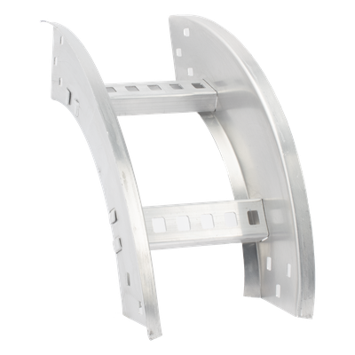 Curva Vertical Exterior de Aluminio de 90° Perfil Z / Peralte 3 1/4" / Ancho 6" / Radio 8" / Incluye Tornillería 