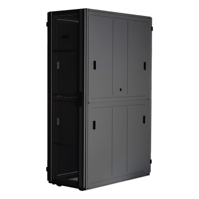 Gabinete FlexFusion™ XGL (Light) para Centros de Datos, 48 UR, 800 mm de Ancho, 1070 mm de Profundidad, Fabricado en Acero, Color Negro