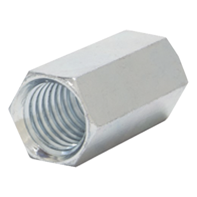 Cople hexagonal roscado cuerda máquina galvanizado de 15.9 mm (5/8")