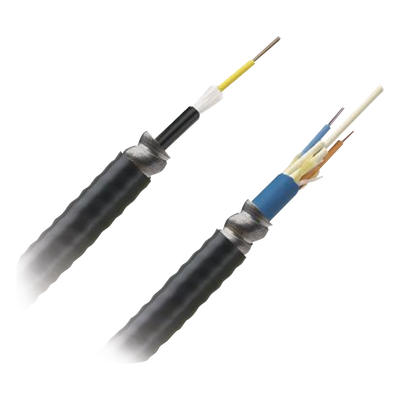 Cable de Fibra Óptica de 12 Hilos, Multimodo OM4 50/125 Optimizada, Interior/Exterior, Armada, Loose Tube 250um, OFCR (Riser), Precio Por Metro