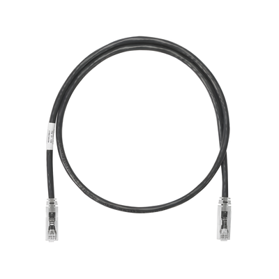 Cable de Parcheo UTP Categoría 6, con Plug Modular en Cada Extremo - 0.3 Metros (1 Pie) - Negro