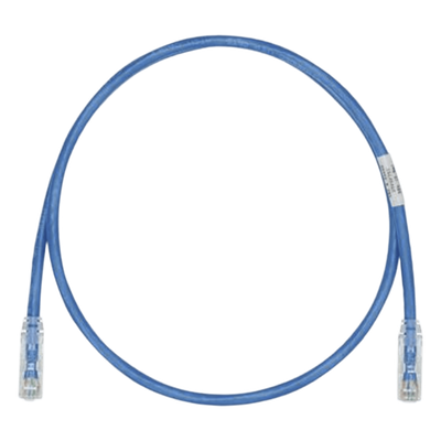 Cable de Parcheo TX6, UTP Cat6, 24 AWG, CM, Color Azul, 0.61 Metros (2 Pies)
