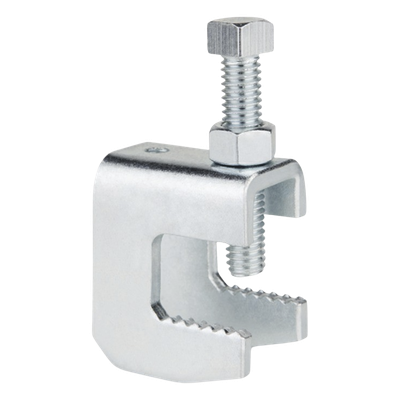 Mordaza de Acero Fija barras de 1 1/4", para varilla roscada de 3/8".