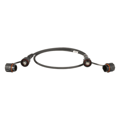 Patch Cord Cat6A IndustrialNet, Blindado S/FTP, Con Plug Industrial y Tapa en Cada Extremo, 1 Metro (3.28 Pies)