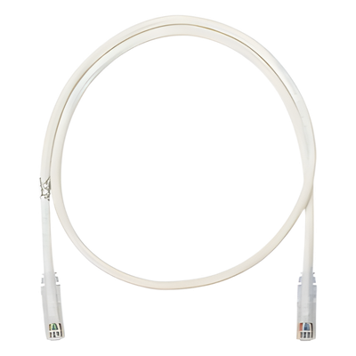 Cable de Parcheo UTP Categoría 6, con Plug Modular en Cada Extremo - 1 Metro (3.28 Pies) - Blanco Mate