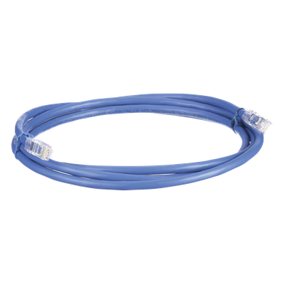 Cable de Parcheo UTP, Cat6A, 24 AWG, CM, Color Azul, 10.67 Metros (35 Pies)