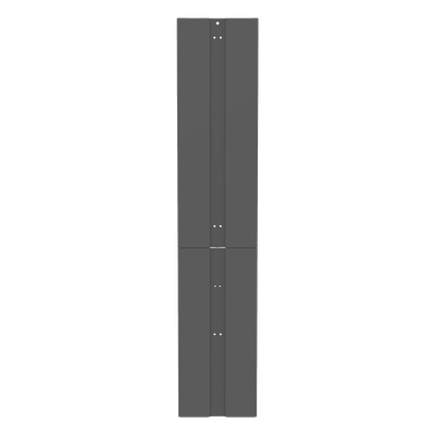 Tapa Final de Fila, Para Organizador Vertical PR2V PatchRunner™ 2, de 45 UR, Color Negro