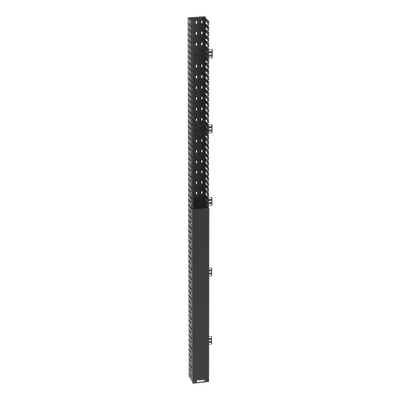 Organizador Vertical IN-Cabinet, Sencillo (Solo Frontal), Para Uso Con Gabinetes Panduit, 40 UR, 4.2 in de Ancho, Color Negro