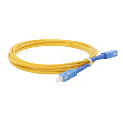 Jumper de Fibra Óptica Monomodo SC/UPC-SC/UPC Simplex de 2 Metros (6.56 Pies), 3mm