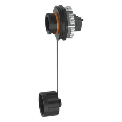 Conector Jack RJ45 de Uso Industrial Estilo TG, Categoría 6, Con Tapa Protectora, Protección IP67