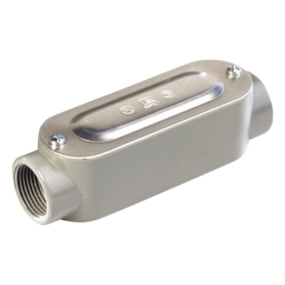 Caja oval roscada tipo C de 1 1/4" (31.8 mm) Incluye tapa y tornillos.