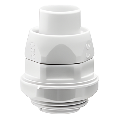 Conector (Racor) de tubería flexible a caja, PVC Auto-Extinguible de 32 mm, IP55