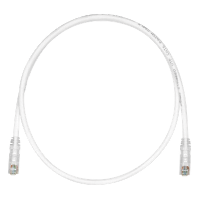 Cable de Parcheo TX6, UTP Cat6, 24 AWG, CM, Color Blanco Mate, 3.05 Metros (10 Pies)